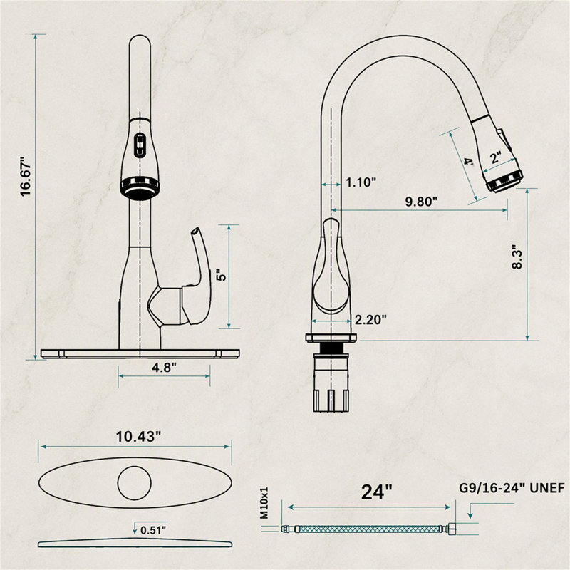 ROBOHIGH Kitchen Faucet Side Spray