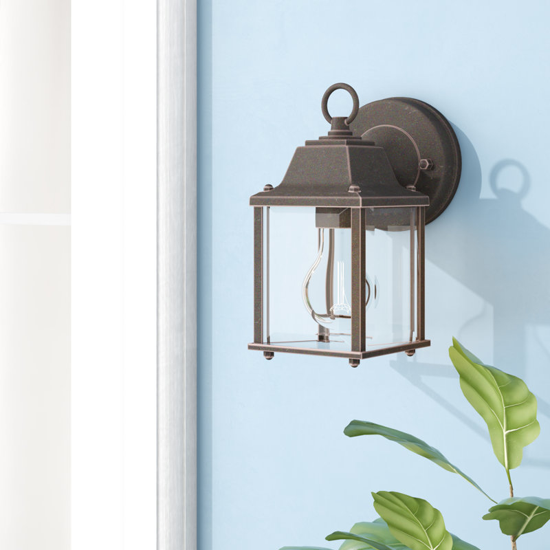 Lanterne murale d'extérieur en fonte d'aluminium, Rouille