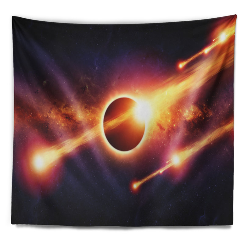 Abstract Polyester Tapestry, 32" H x 39" W