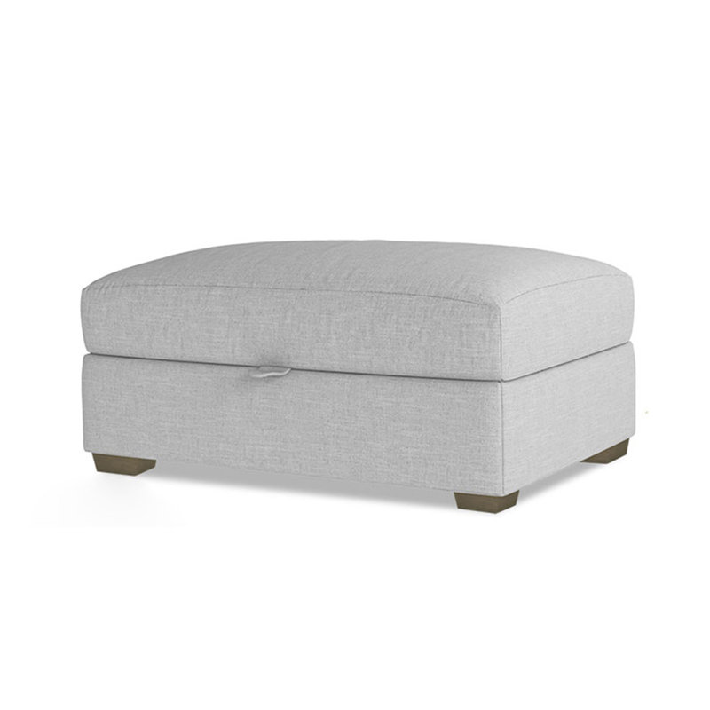 Banc rembourré gris clair, Gris clair