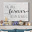 «Forever My Always», reproduction d'art textuel sur toile tendue-1977700827