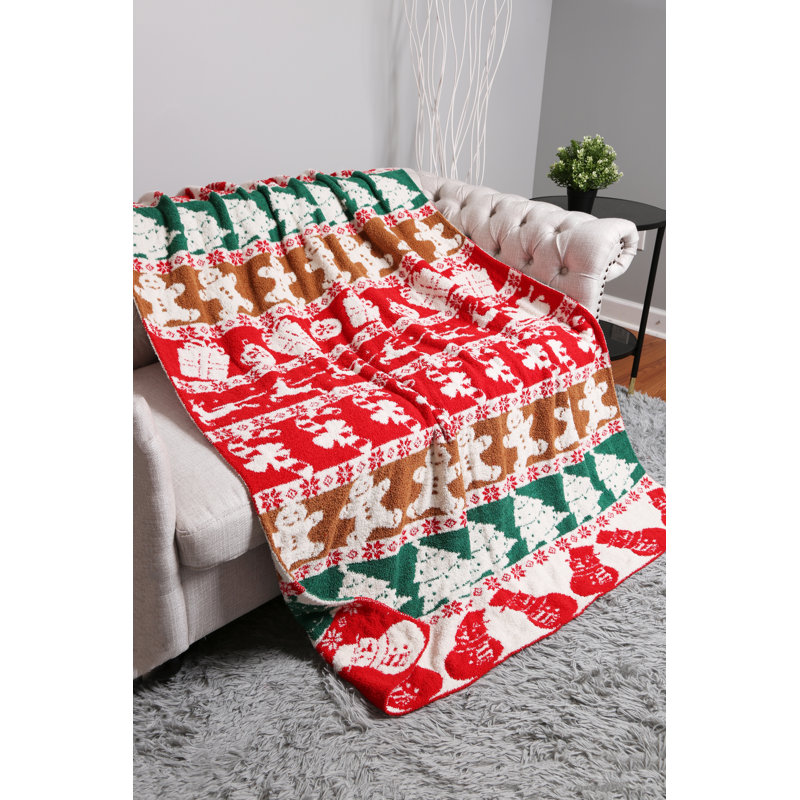 Christmas Pattern Luxury Soft Throw Blanket - 1