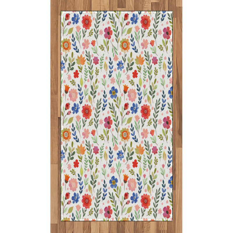 Tapis décoratif Shabby Flora, Rectangle 2 pi 7 po x 5 pi