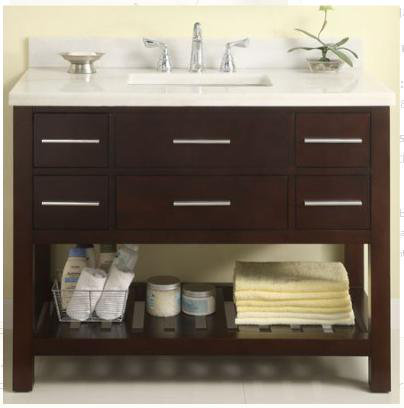 Priva 42" Open Bathroom Vanity Base Only
