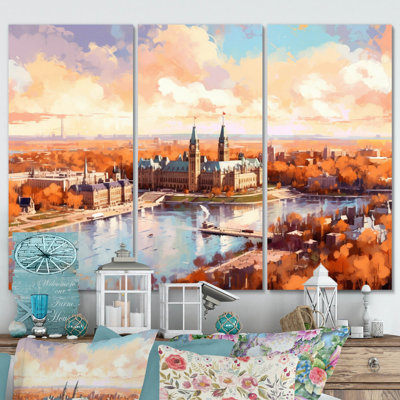 " Sunny On Ottawa River " 3 - Pieces