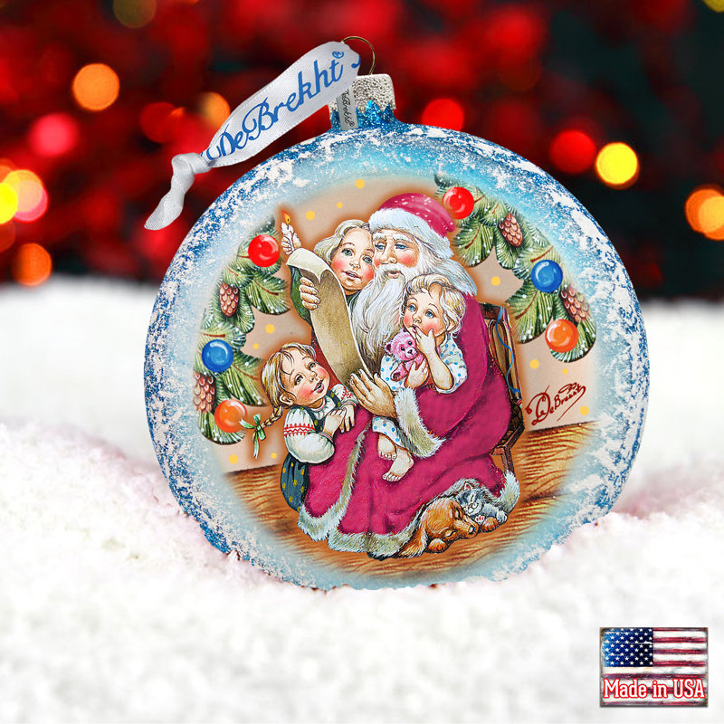 Collection de splendor de noël de décoration de père noël en verre
