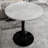 Marble-Top Round Side Table With Tapered Pedestal Base, Ideal For Living Room, Modern Minimalist Design-2055262494-2055262465