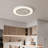 19-Inch Low Profile Ceiling Fan With Light, Flush Mount, 5 Transparent Blades, Matte Finish, Dimmable Dual LED, Remote , For Bedroom, Living Room, Kitchen-848952074