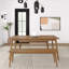 Pine Solid Wood Solid Wood Top Four Leg Dining Set-1494427058
