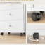 Armoire de rangement à tiroir de bureau - 3 tiroirs, blanc, plateau amovible, améliore l'efficacité et offre amplement de fournitures
