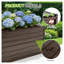 Ensemble de jardin surélevé en métal 74,6 po x 35,4 po x 25 po avec finition noyer