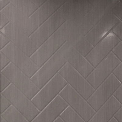 Chevron MirroFlex x 8 pi Panneaux muraux 3D en PVC Glue Up 96 pieds carrés