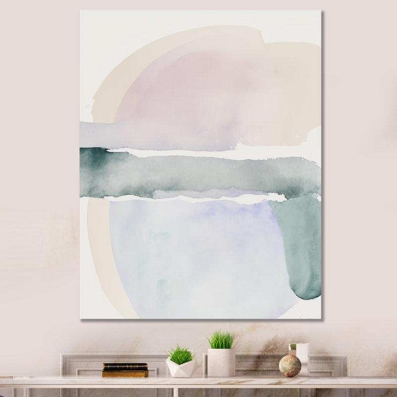 Pastel Serenity I - reproduction sur toile, L 34 po x H 44 po, Toile tendue