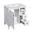 Meuble-lavabo de 30 po avec lavabo en céramique-558611941