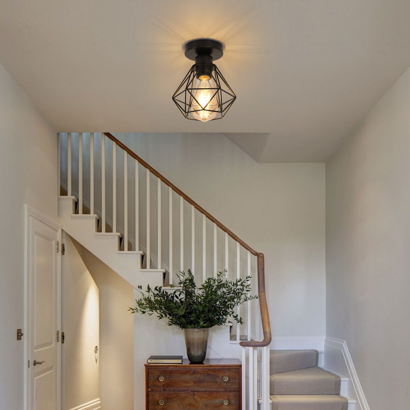 Alassandra 1-Light GeometricFlush Mount