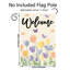 Drapeau de jardin doux à double face de style tulipe, 12 po x 18 po