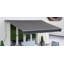 Dakota Fields Grey Outdoor Cover Retractable Patio Awning-510855694