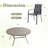7-Pieces Round Patio Dining Set With Stackable PVC-coated polyester Chairs-1583461740