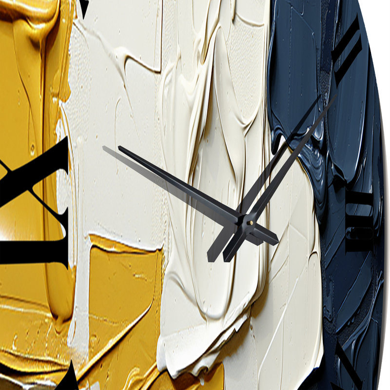 Souvenir de l'Ukraine, peinture abstraite I, horloge murale, Petit