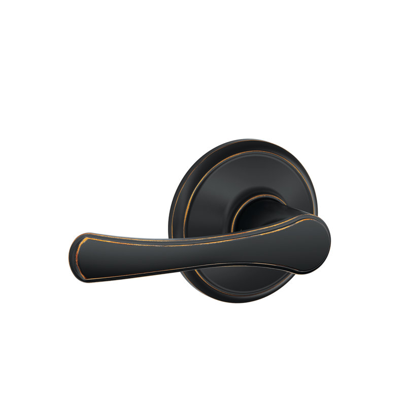 Avila Lever Hall and Closet Lock, Aged Bronze