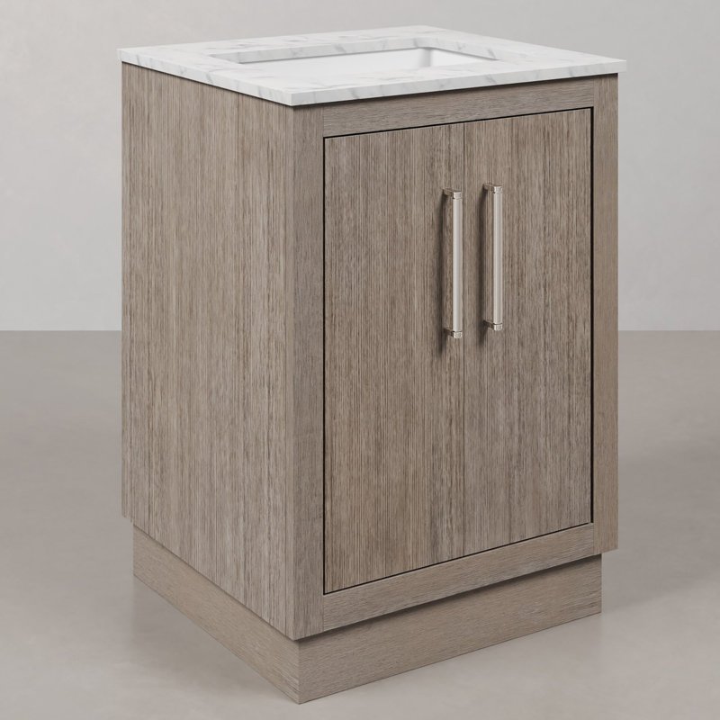 Hugo 24'' W Single Vanity, Chrome
