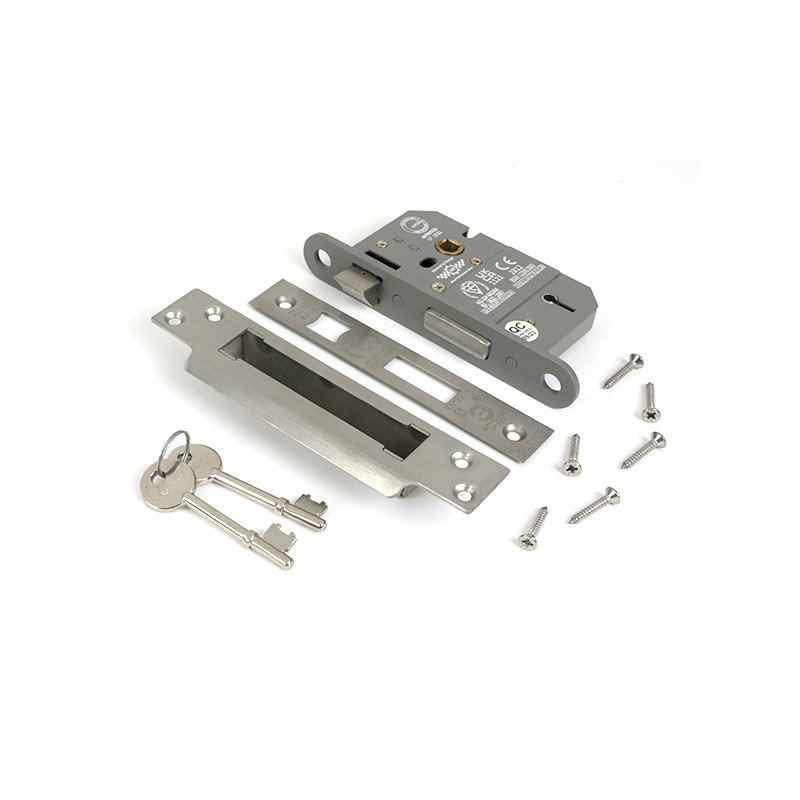 Lever BS Sash Lock, Satin Chrome