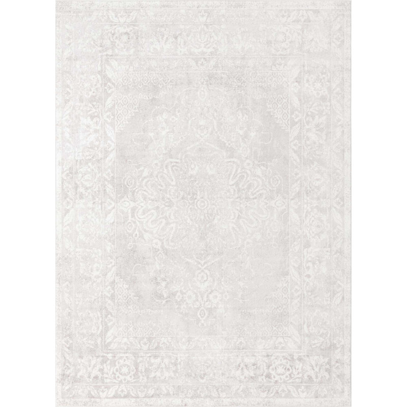 Tapis oriental gris / ivoire Dayton, Rectangle 9 pi x 12 pi