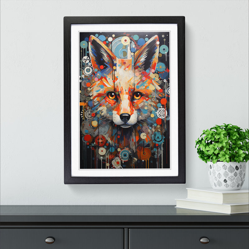 Single Picture Frame Print on Wood, Black Framed, 64cm H x 46cm W