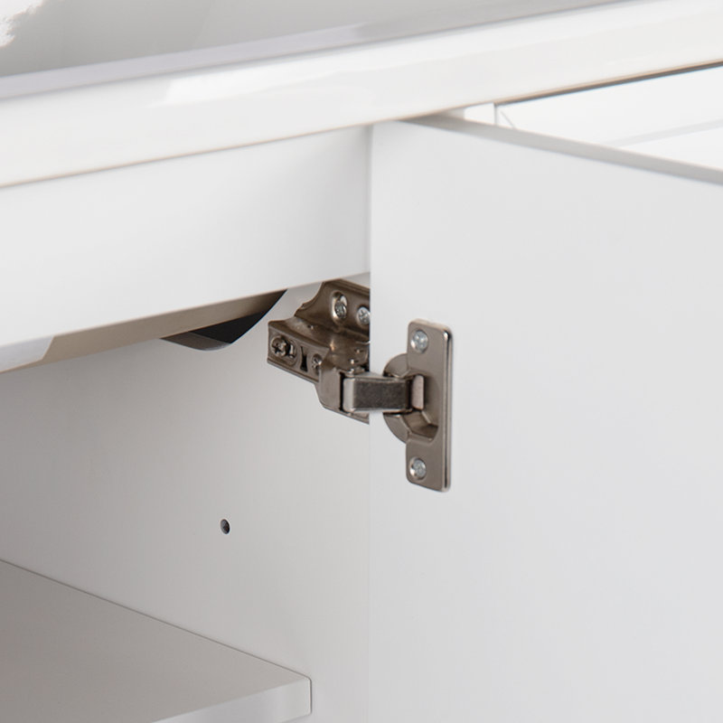 Meuble-lavabo classique 36 "avec lavabo en céramique, Blanc