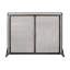 Écran de foyer mat en fer - H 31,22 po x l 40,21 po, écran fiable, noir robuste