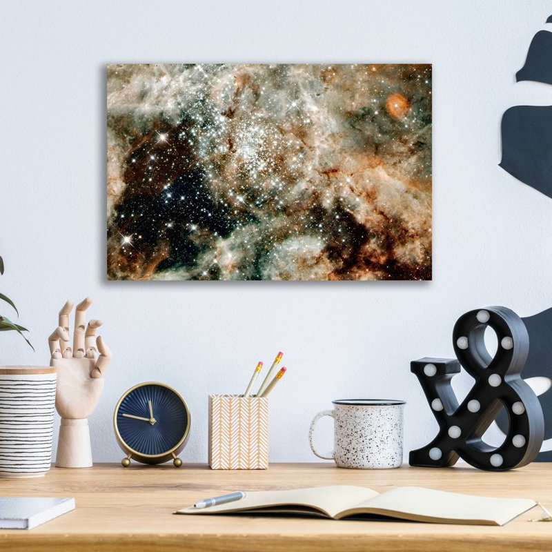«30 Doradus», art mural en verre acrylique télescope Hubble, H 12 po x l 16 po x P 0,12 po