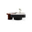 Black Sintered Stone + Manufactured Wood Square Coffee Table Sets