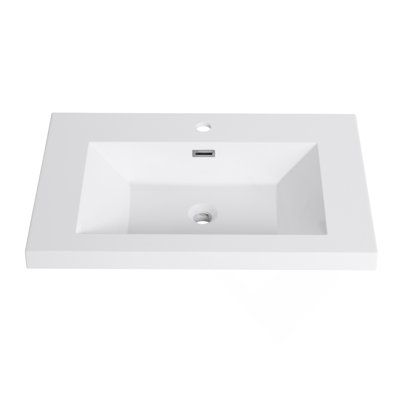 30" Bathroom  Resin Sink