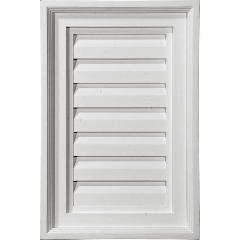 Grille d'aération Urethane Gable, Non fonctionnel, L 18 po x H 36 po