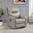 Gray Faux Leather