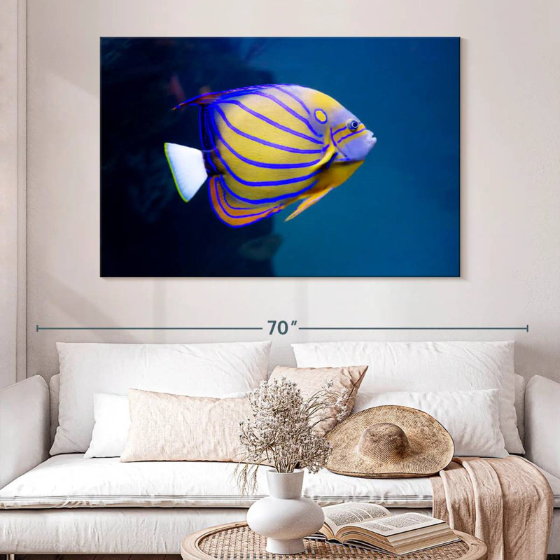 Brampt Colorful Angelfish, 34" H x 51" W