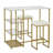 Savanah 2 - Person Faux Marble Top Four Leg Base Dining Set-765569888
