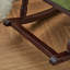 Chaise berçante élégante en noyer massif