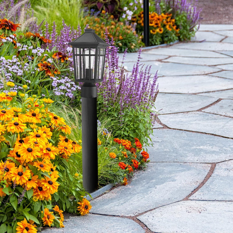 Outdoor Post Lights Lamp Post Light Fixture, Waterproof Aluminum Housing With Glass, Fence Post Deck Lighting For Garden, Patio, Pathway (1 Pack, Black)