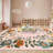 6'x9' Floral Wreath Area Rug, Washable Non Slip Non Shedding Low Pile Stain Resistant Foldable Soft Carpet for Entryway Kitchen Bathroom Pink-1013894707-1013894708