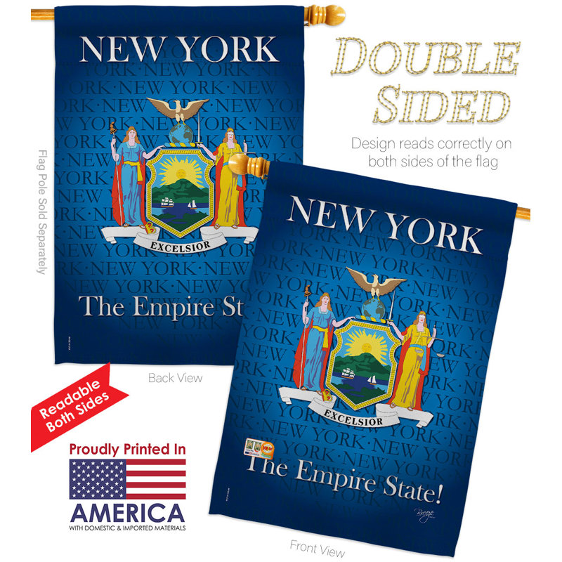 Double Sided 40'' H x 28'' W Polyester House Flag