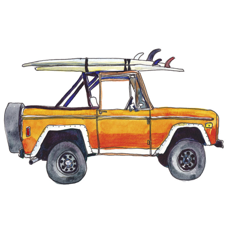 Surf Car X III, H 24 po x l 36 po x P 1,25 po