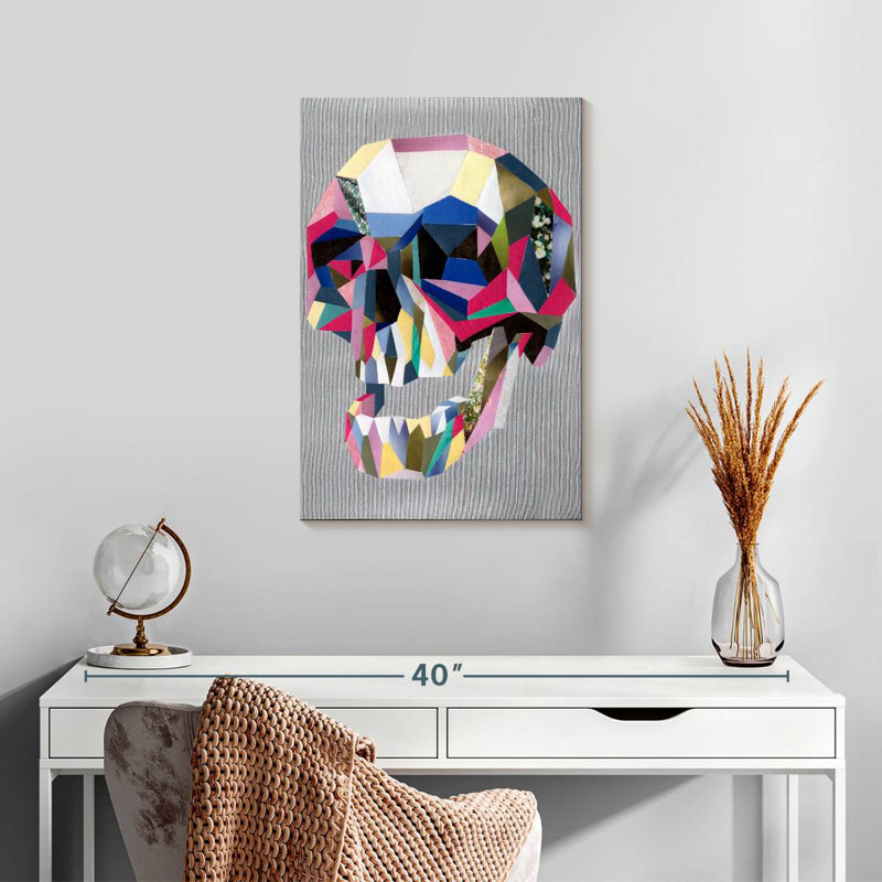 Kerner Skull Abstract, 24" H x 16" W