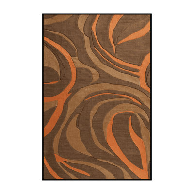 Tapis abstrait lavable à la machine