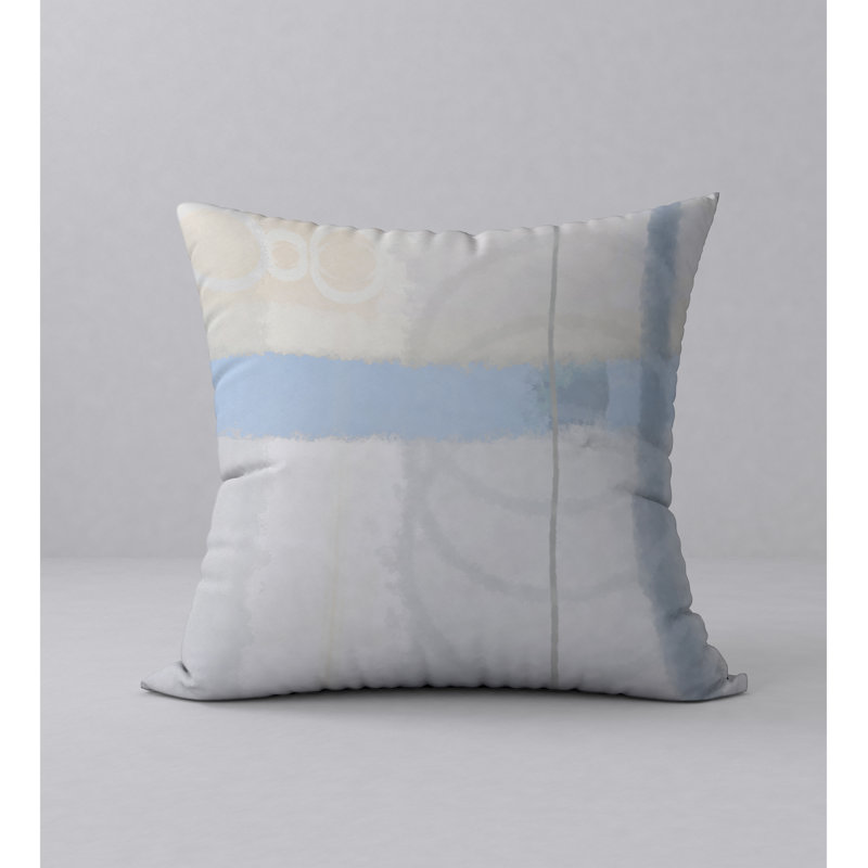 Abstract Throw Pillow, 24" H x 24" W