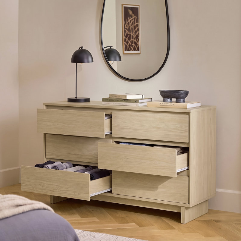 47.2 " W 6 - Drawer Dresser, Beige