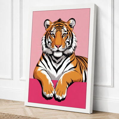Tiger Face Forward Modern - Print