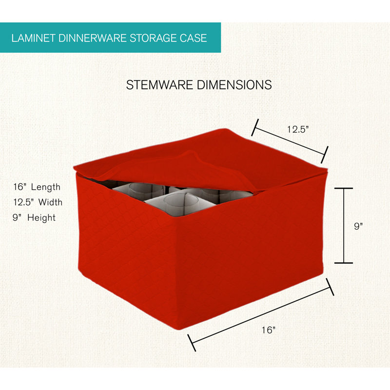 Rangement en vinyle pour verres à pied
