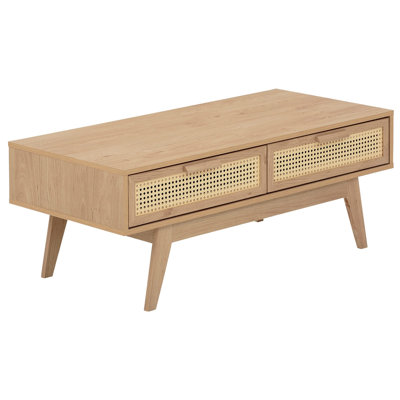 Akelah Four Leg Coffee Table with Storage