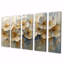 «Violet Flowers Dreaming In Fields II» - art mural Violets - art mural traditionnel sur toile 5 pièces-1509552989